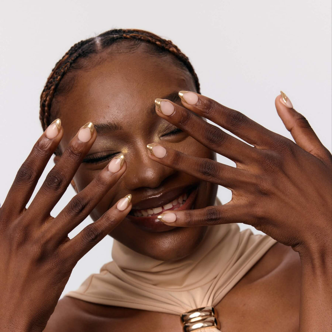24k – Almond Press On Nails