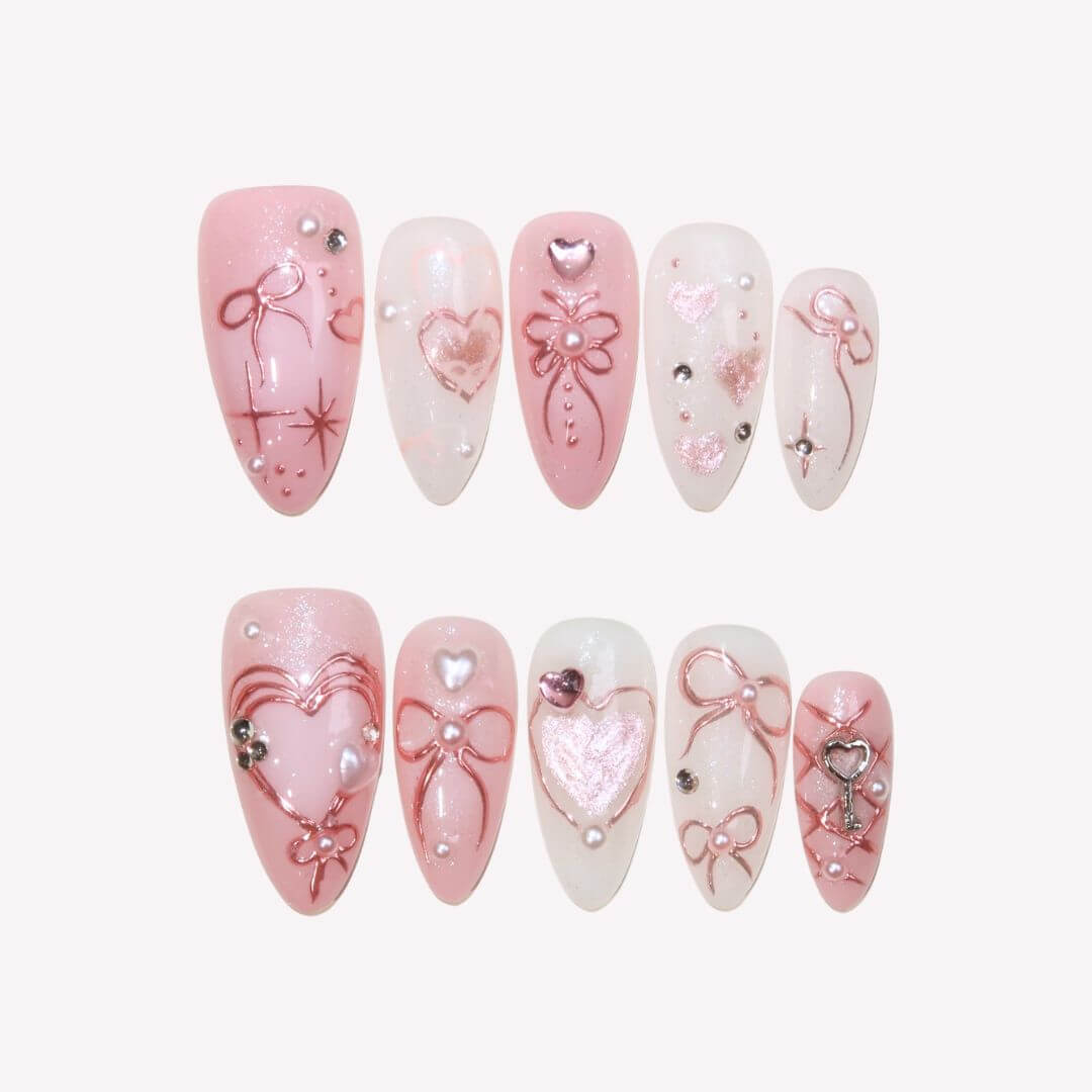 Adorable – Almond Press On Nails