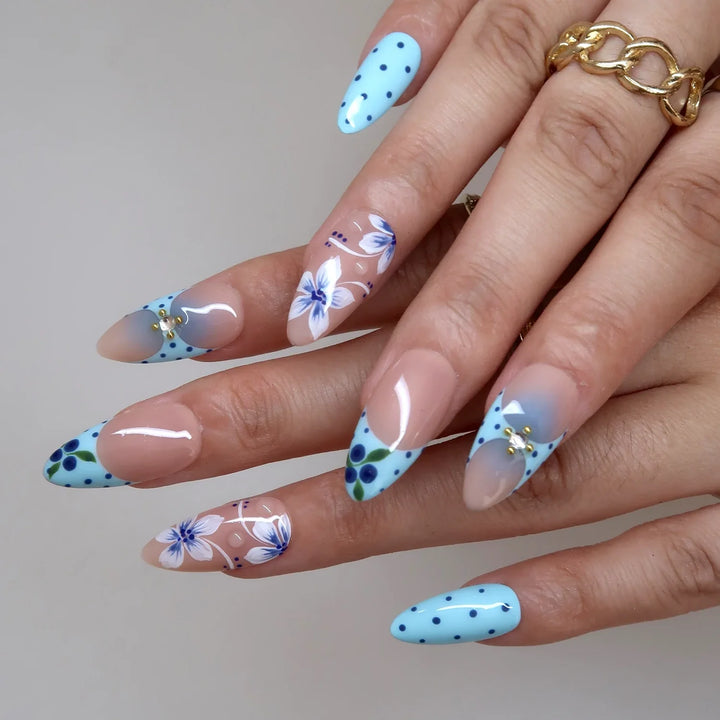 Aqua Berry Press-On Nails