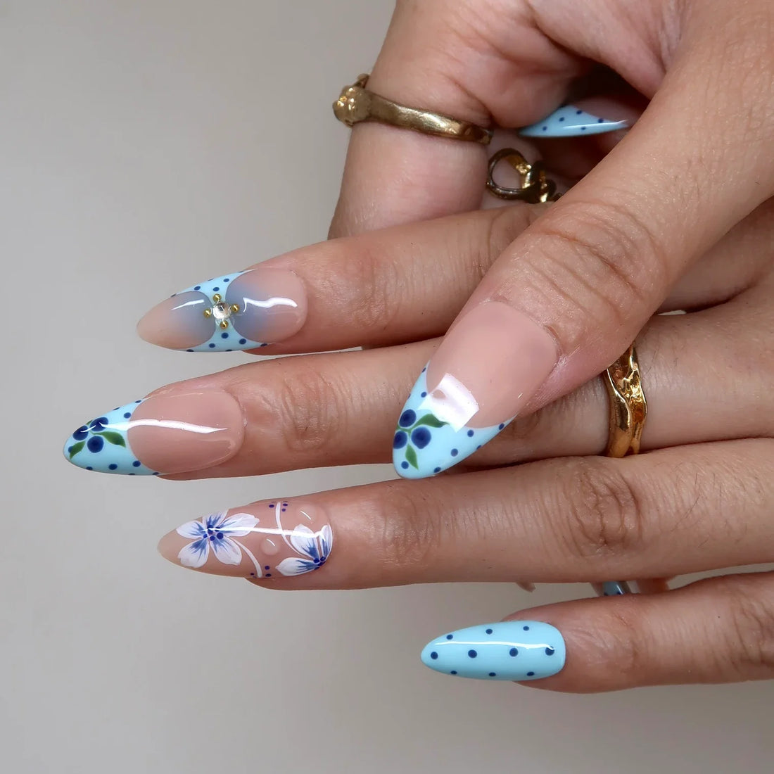 Aqua Berry Press-On Nails