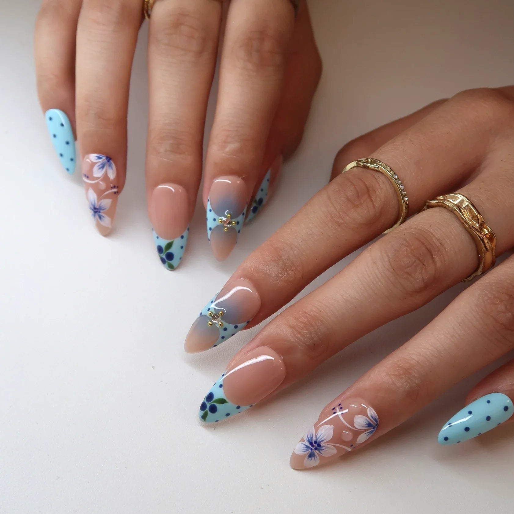 Aqua Berry Press-On Nails