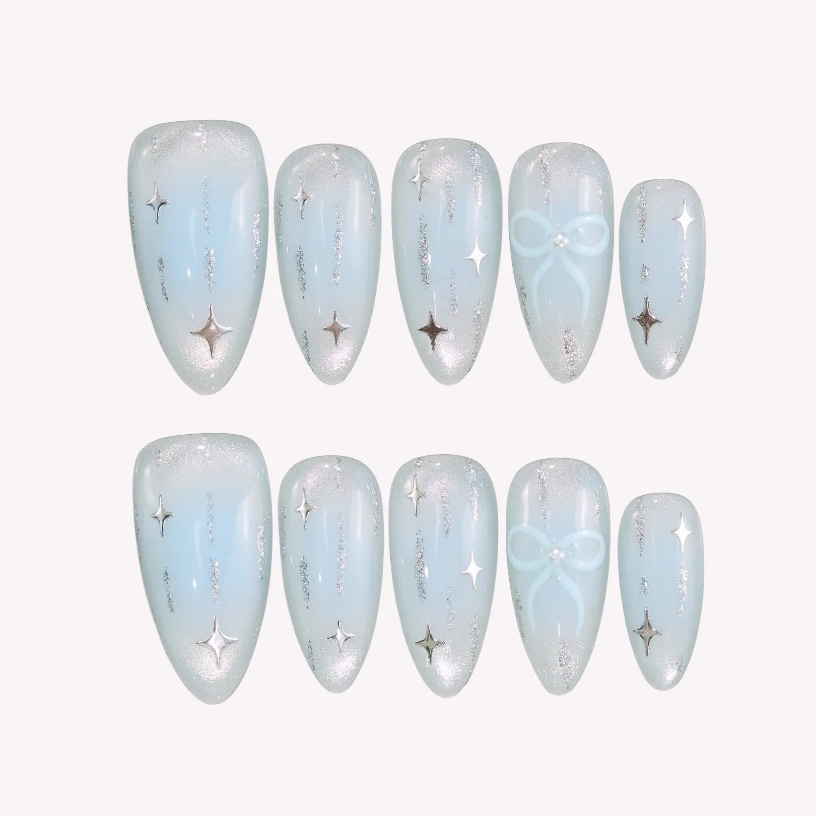Bow-So-Chic Press-On Nails