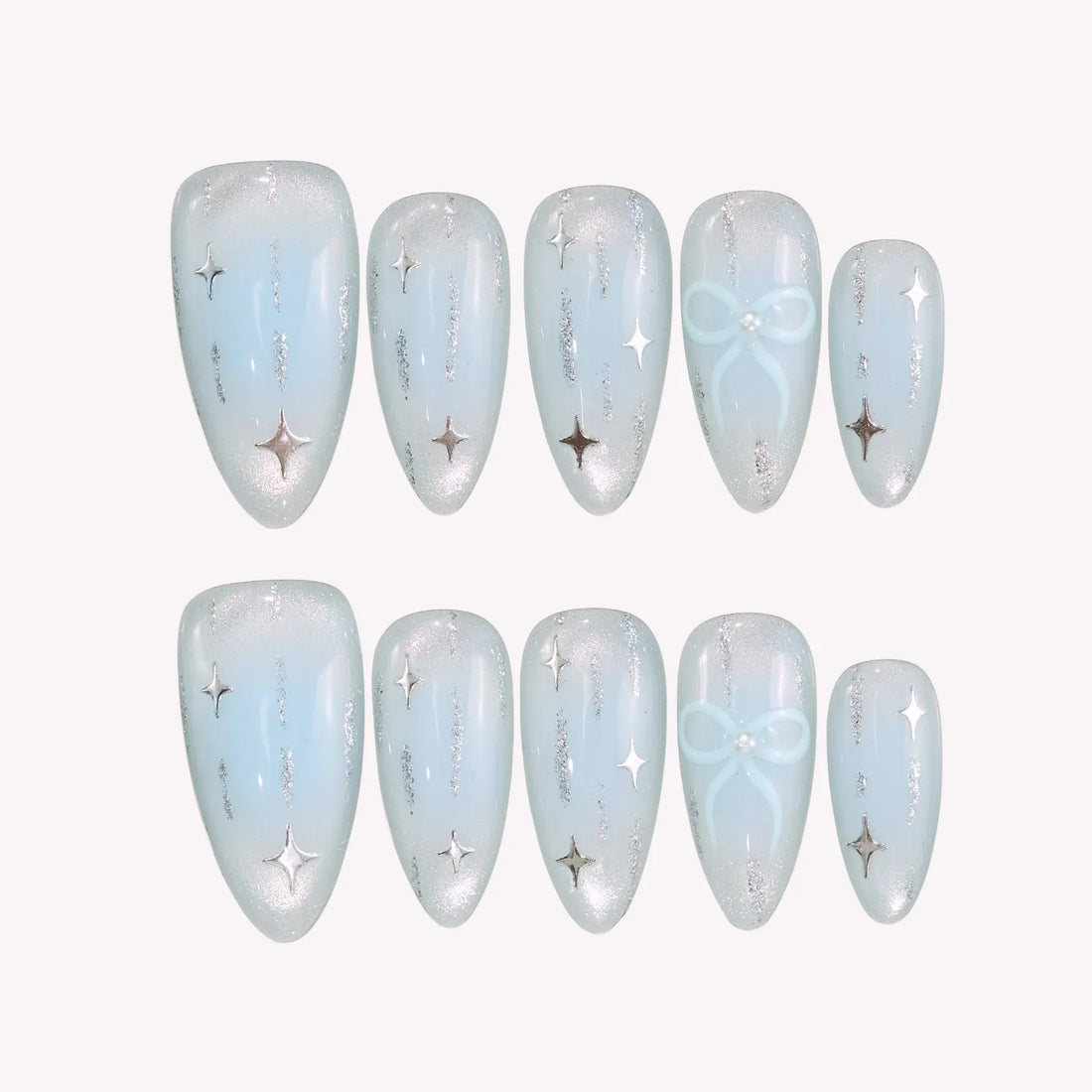 Bow-So-Chic Press-On Nails