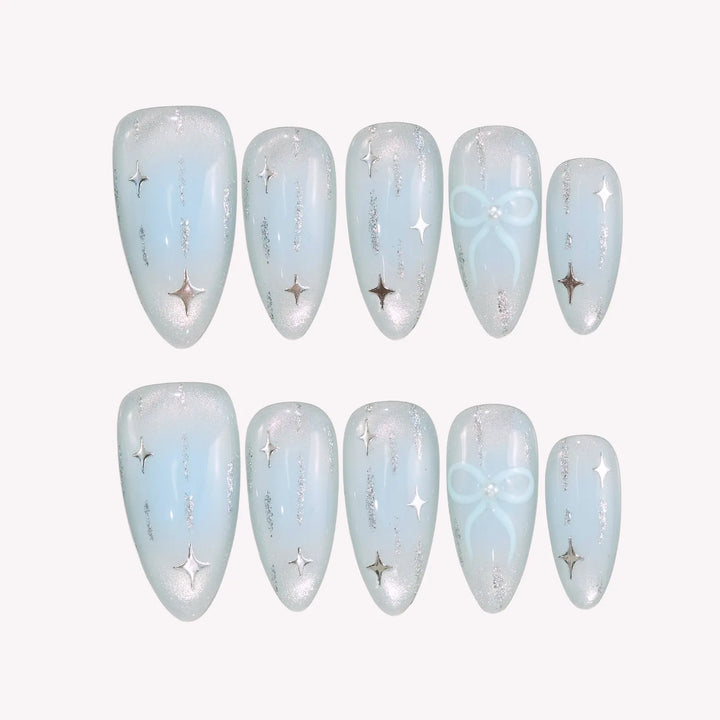 Bow-So-Chic Press-On Nails