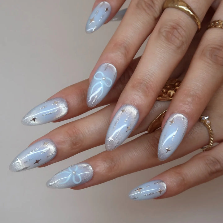 Bow-So-Chic Press-On Nails