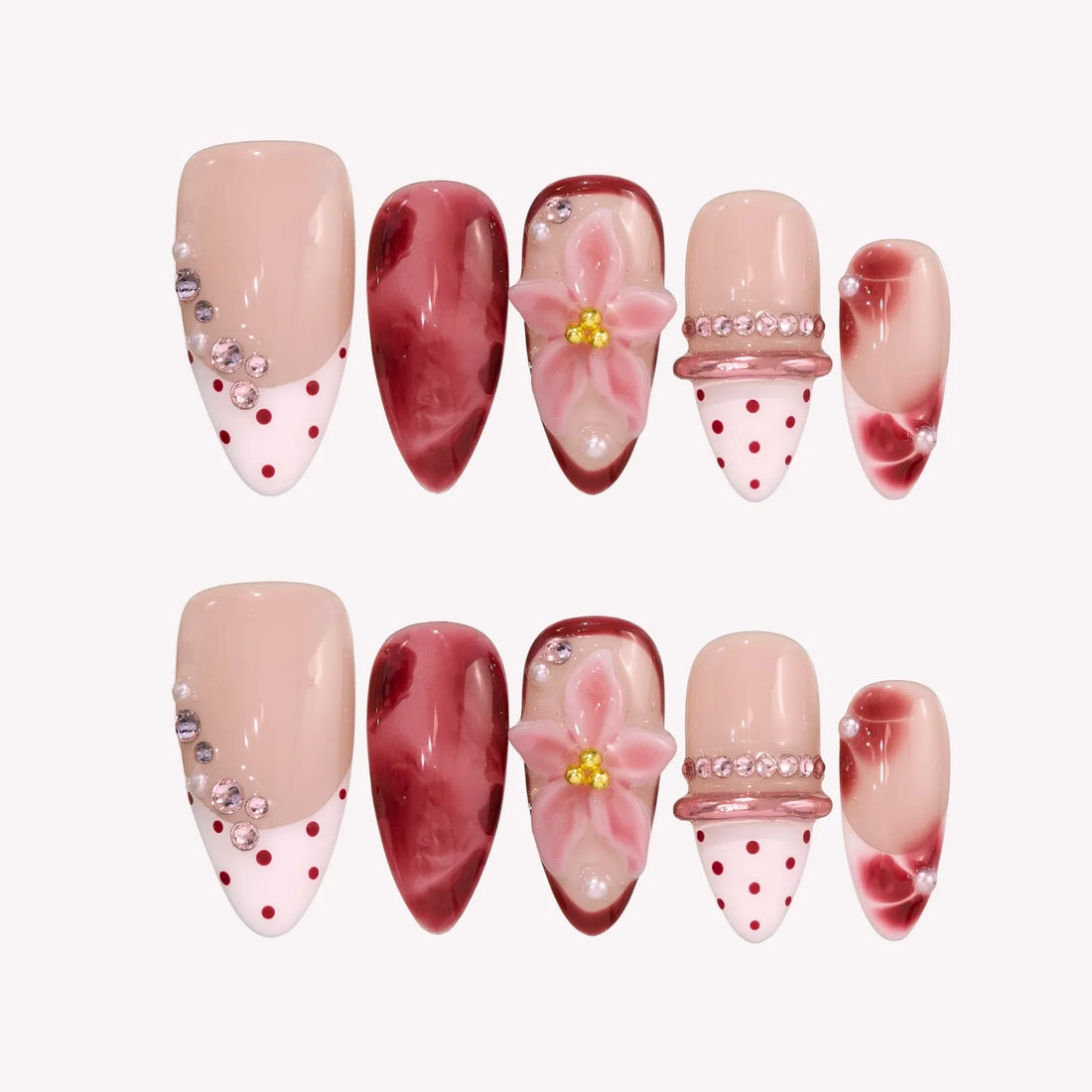 Candy Blossom Press-On Nails