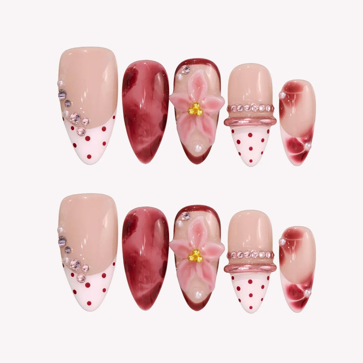 Candy Blossom Press-On Nails