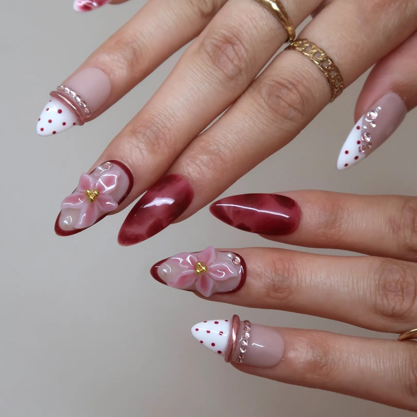 Candy Blossom Press-On Nails