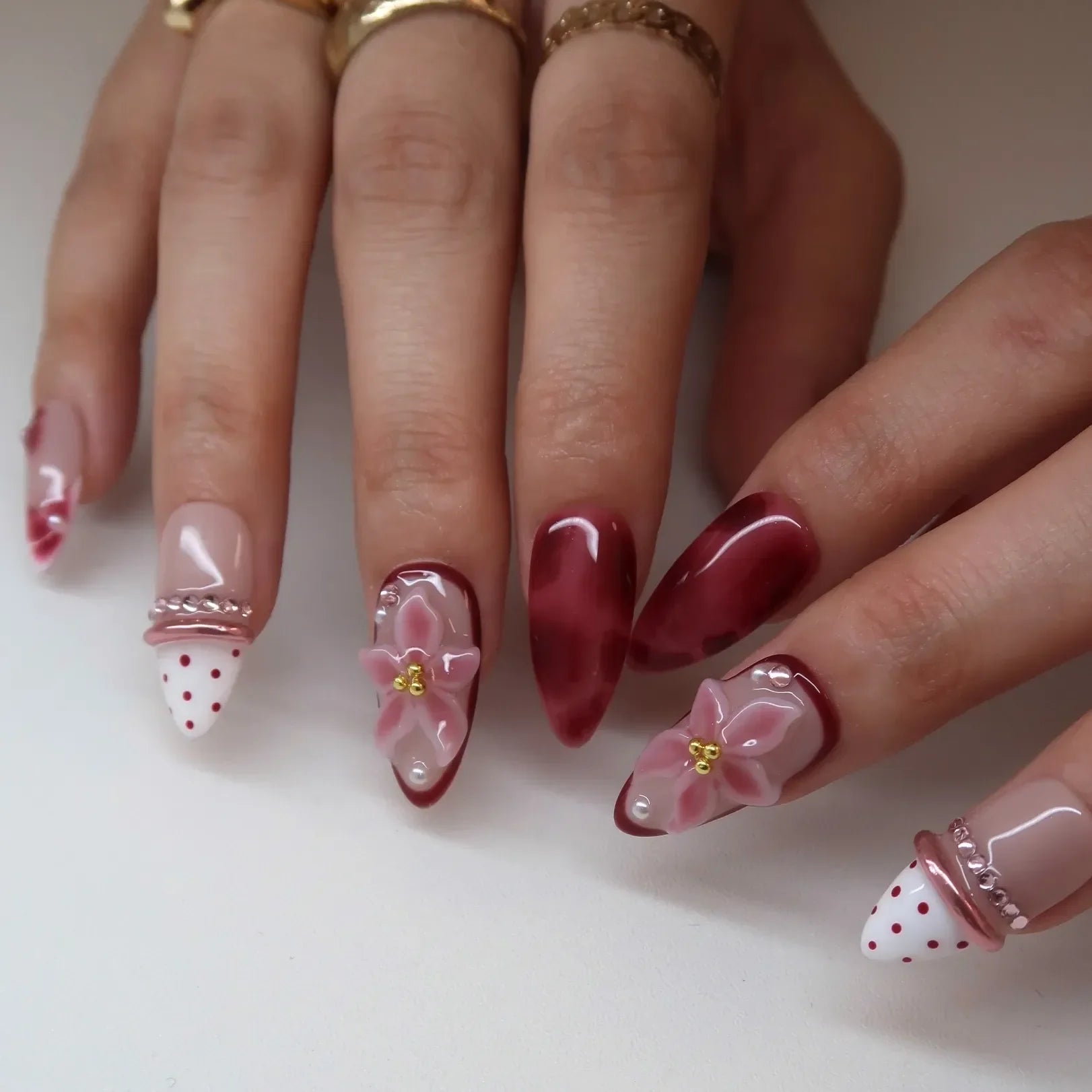 Candy Blossom Press-On Nails