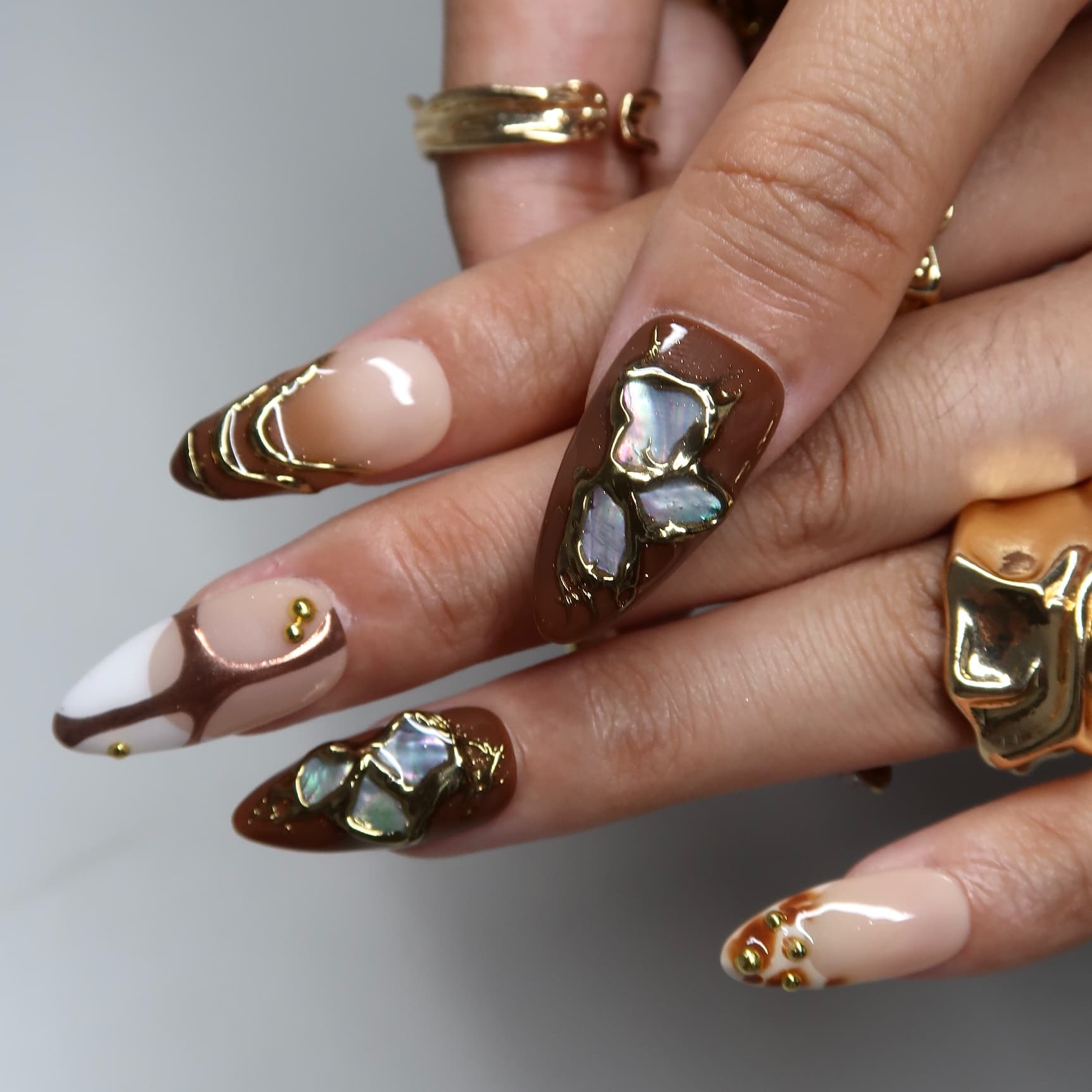 Caramel Latte Press-On Nails