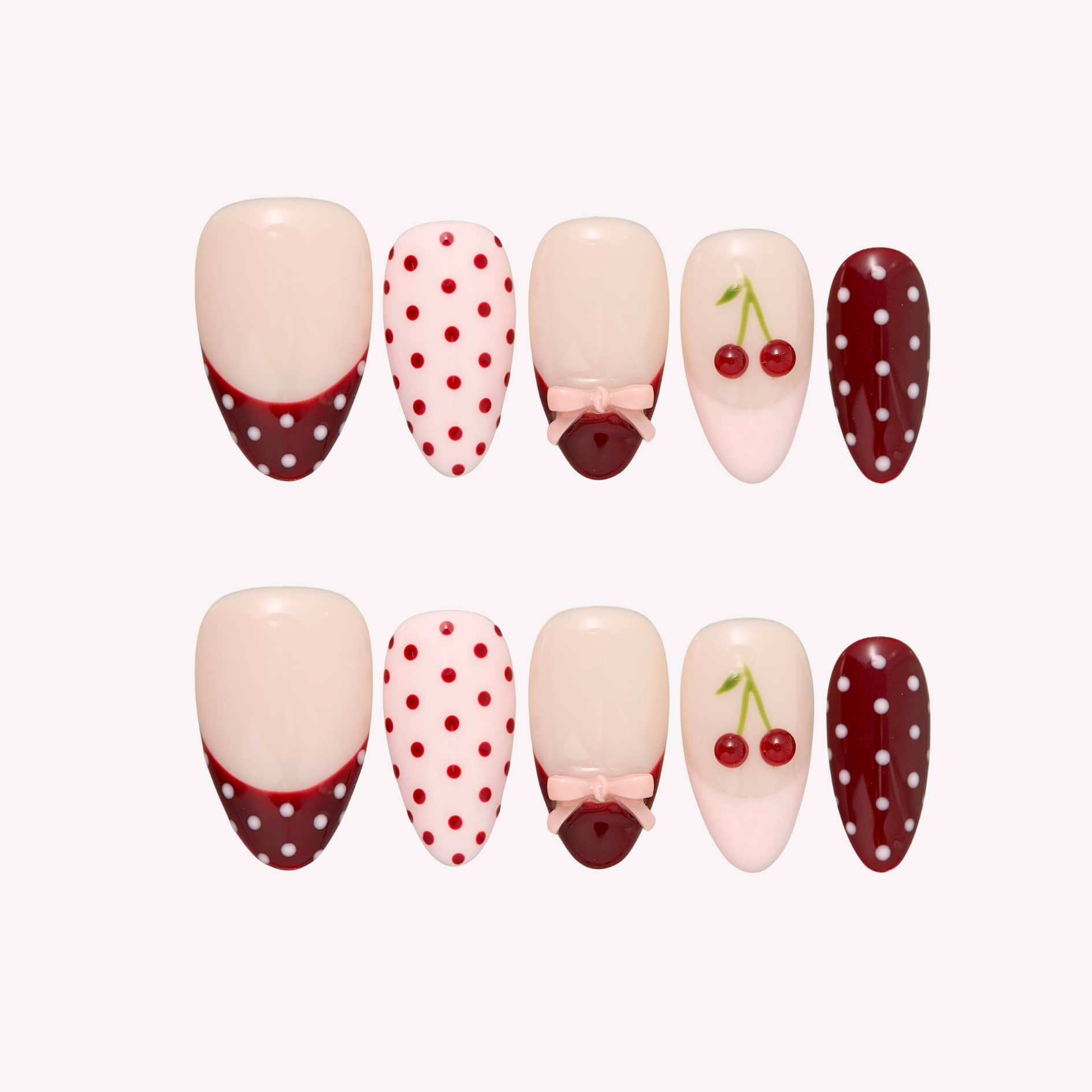 Cherry Juice Press-On Nails