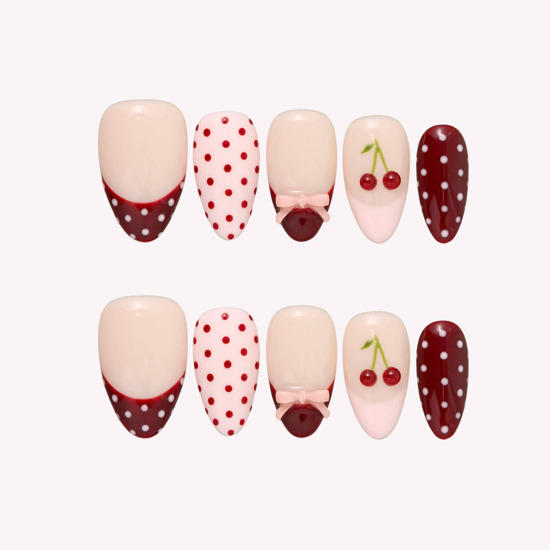 Cherry Juice Press-On Nails