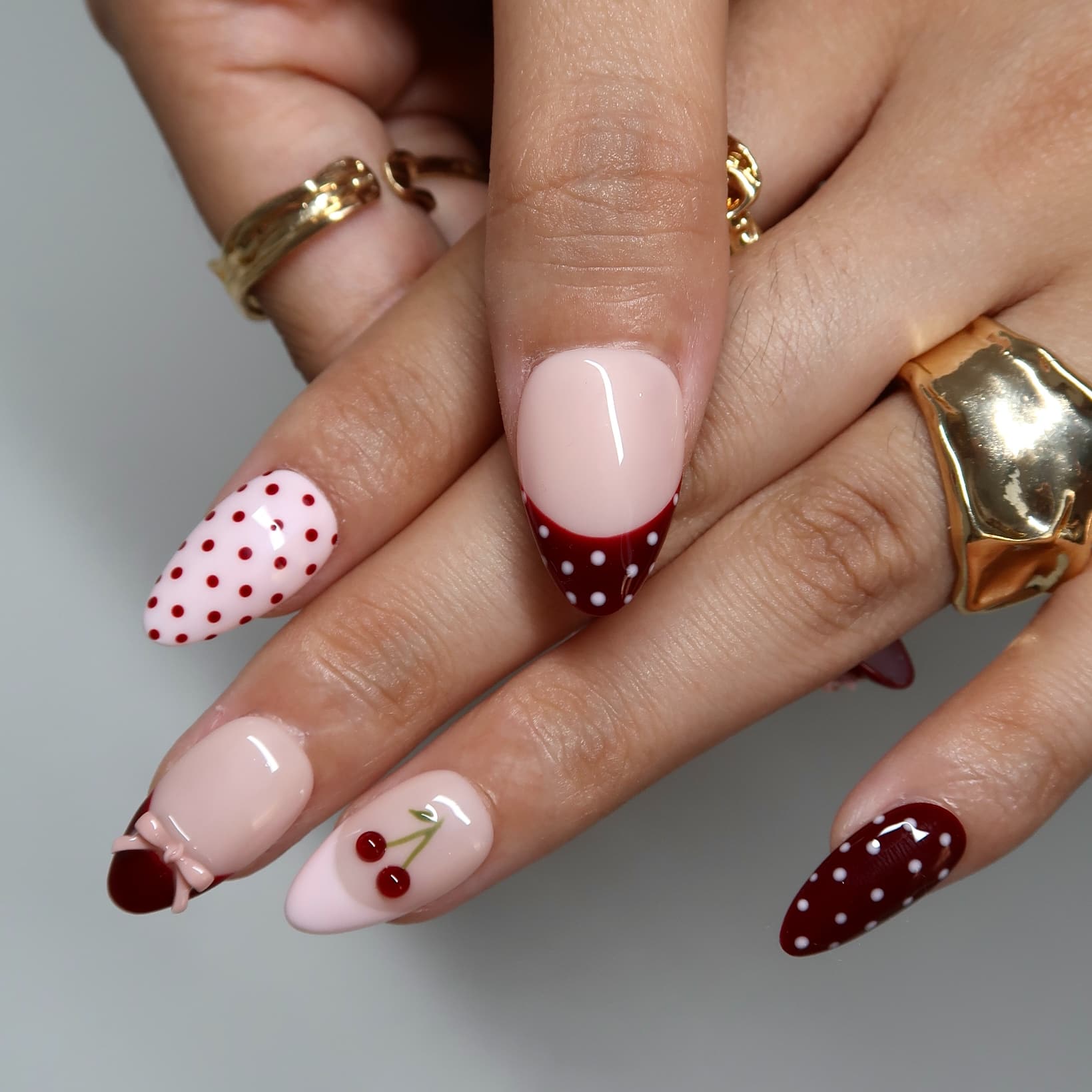 Cherry Juice Press-On Nails