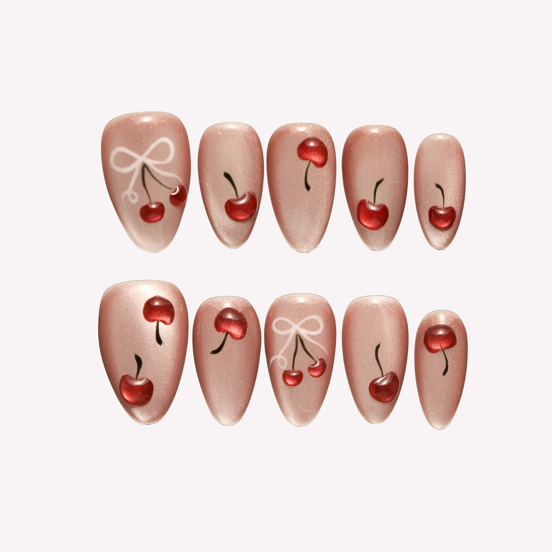 Cherry Blush Press-On Nails