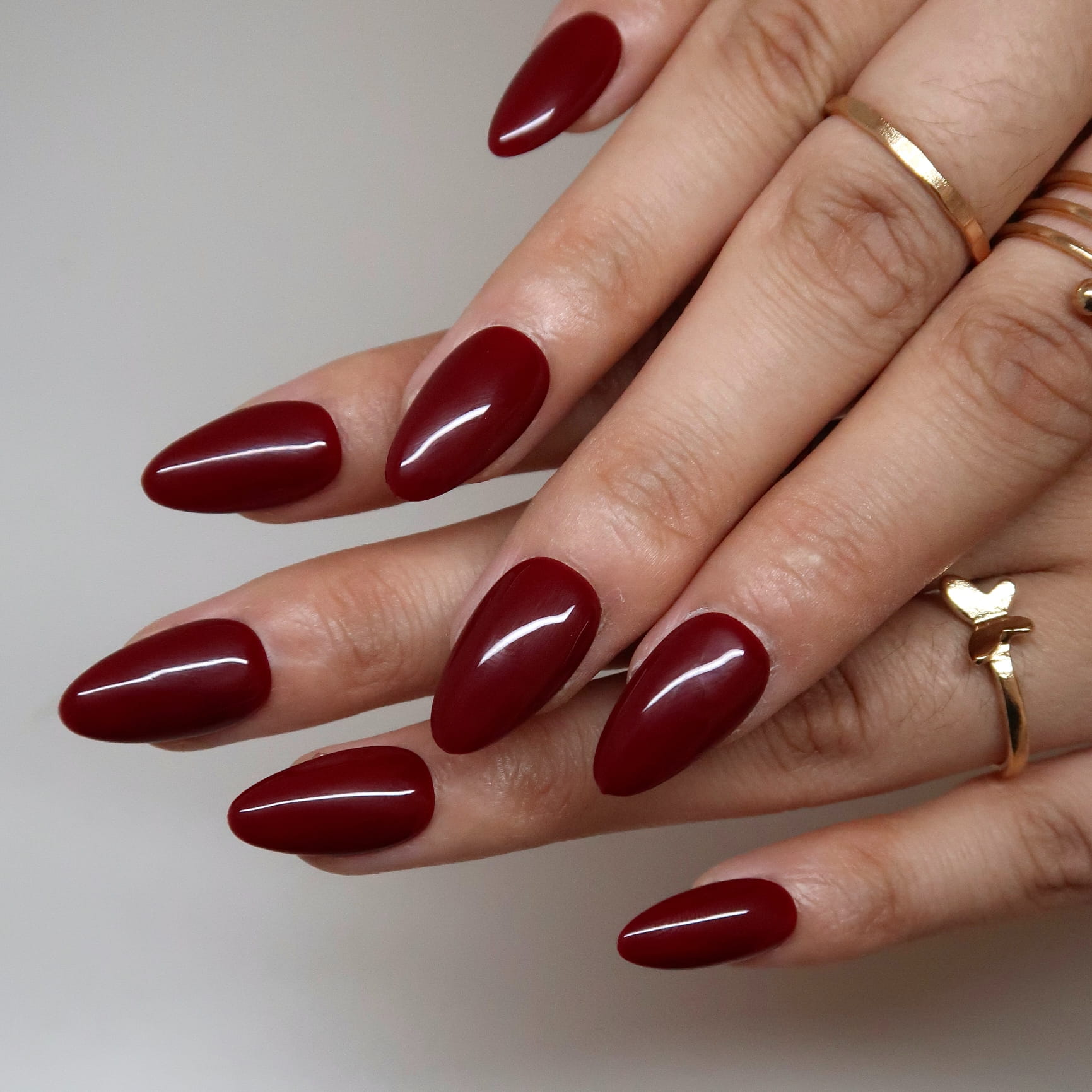 Deep Cranberry Press-On Nails