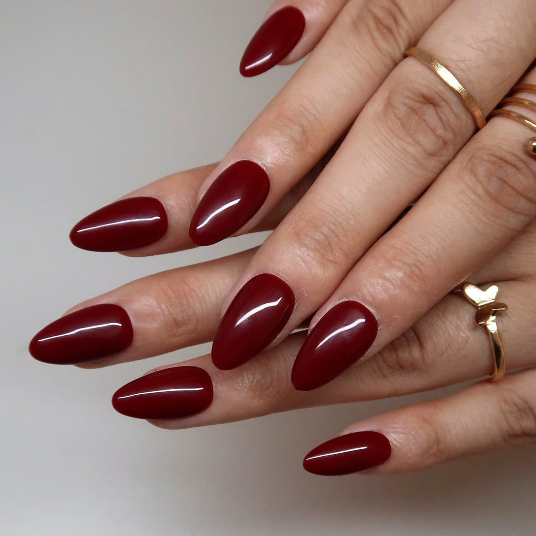 Deep Cranberry Press-On Nails