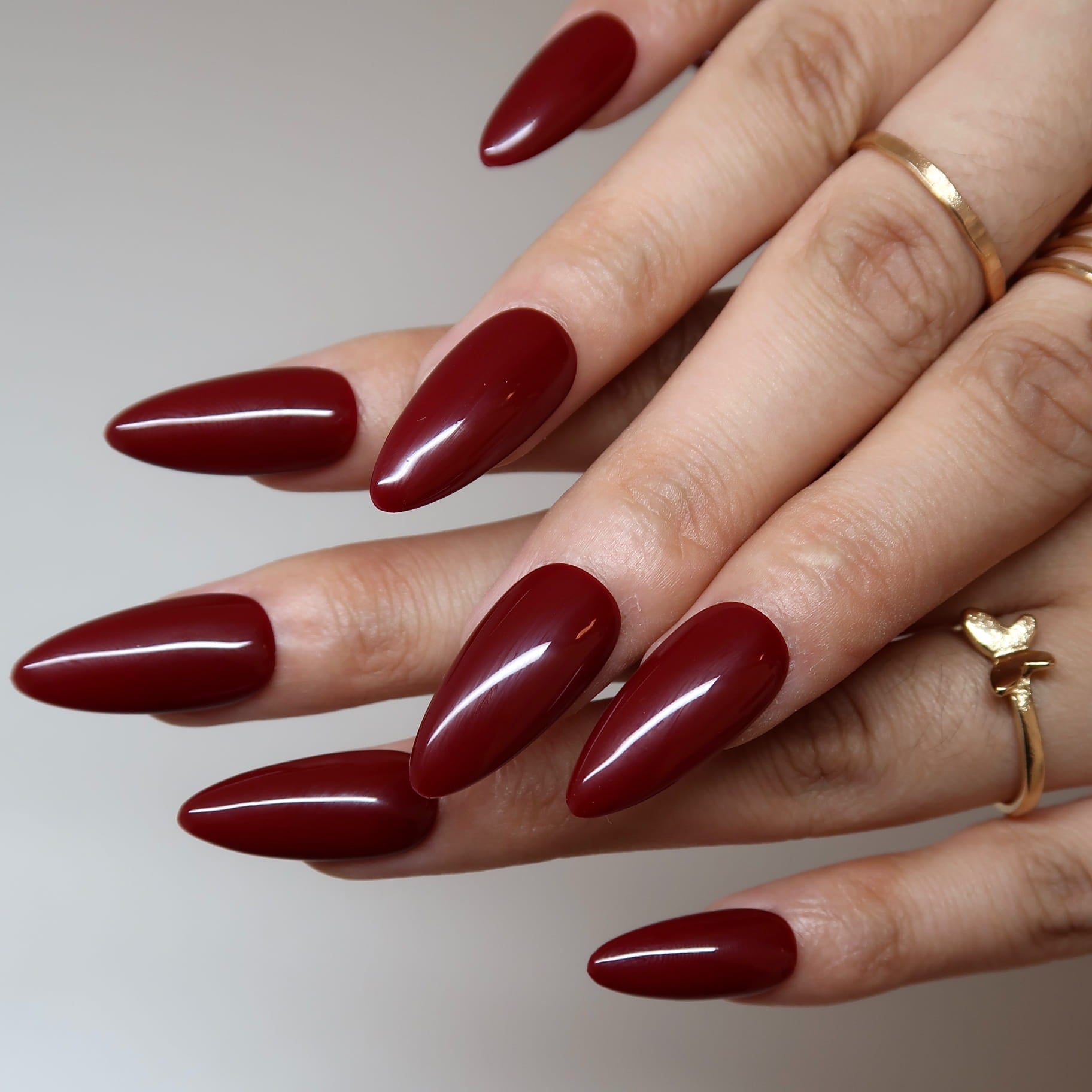 Deep Cranberry Press-On Nails