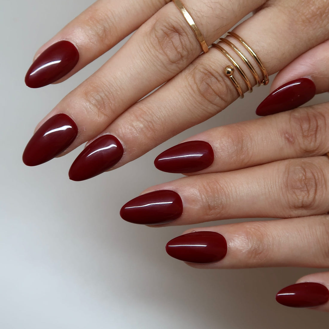Deep Cranberry Press-On Nails