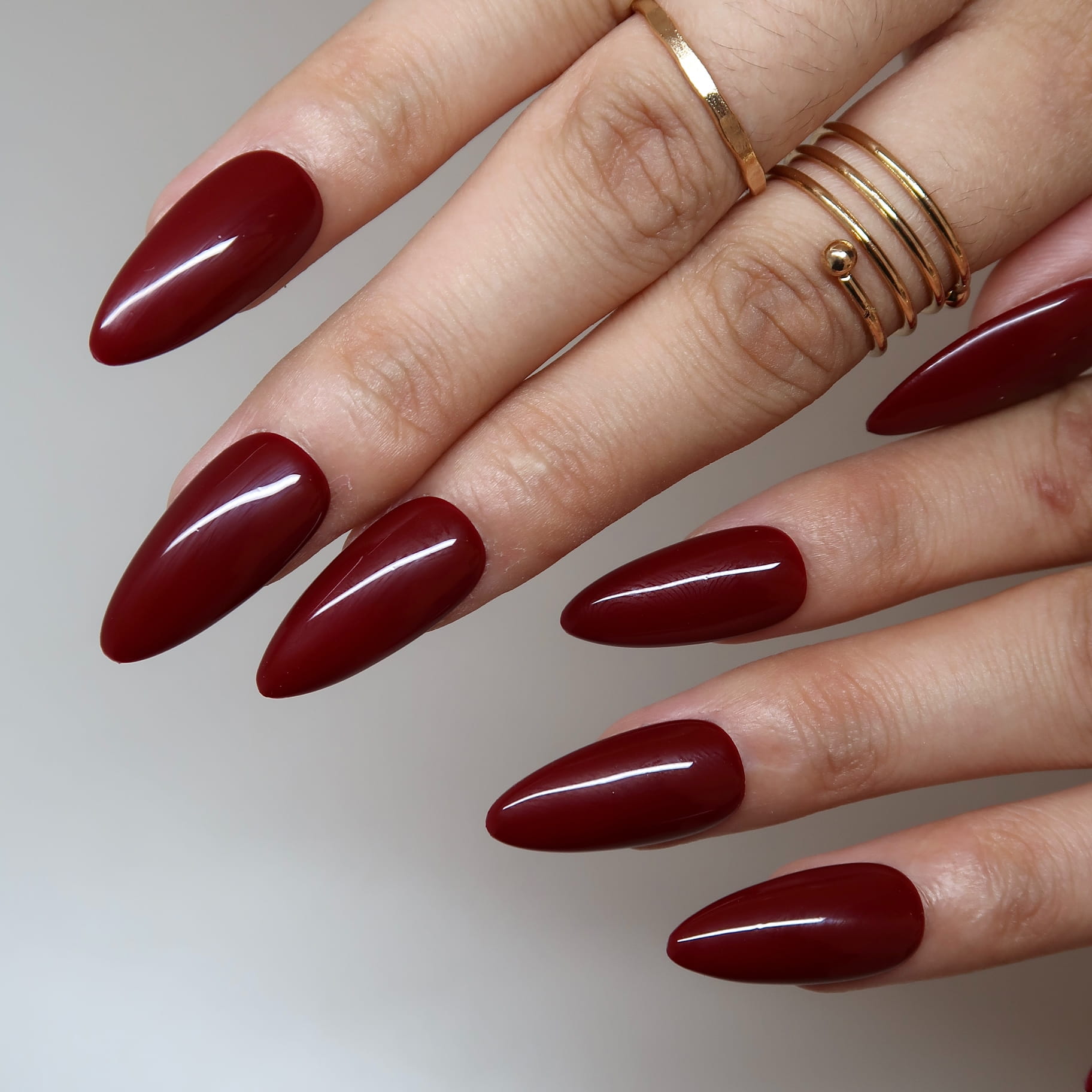 Deep Cranberry Press-On Nails