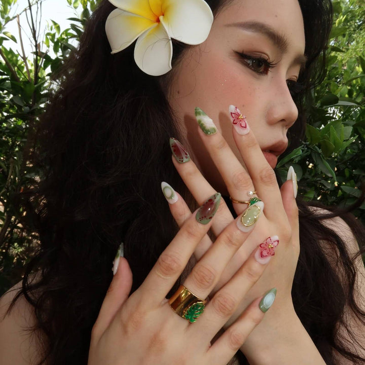 Deep Woods – Almond Press On Nails