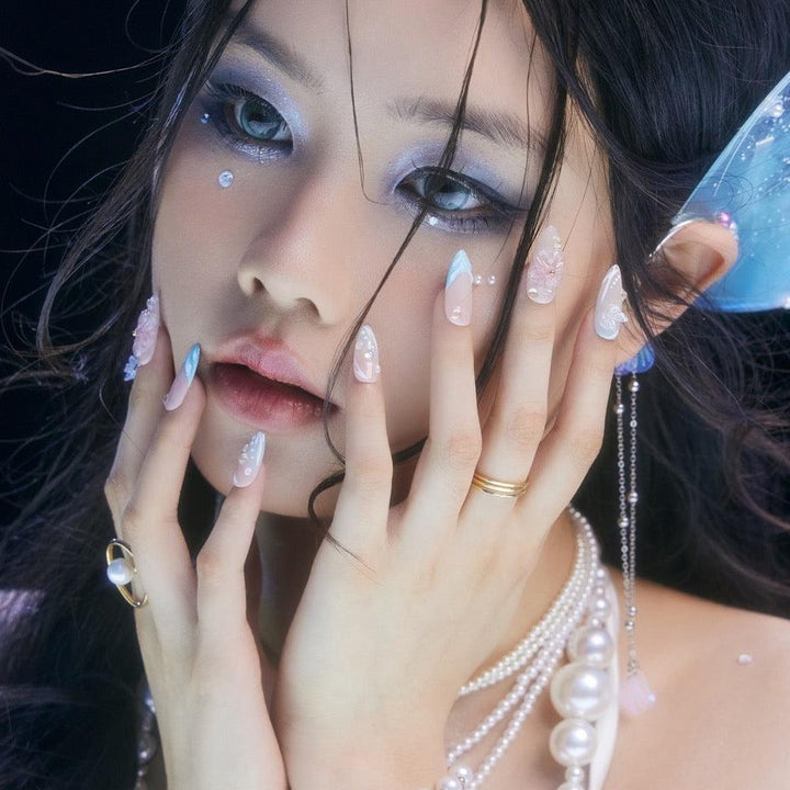 Dreamy Blossom – Almond Press On Nails