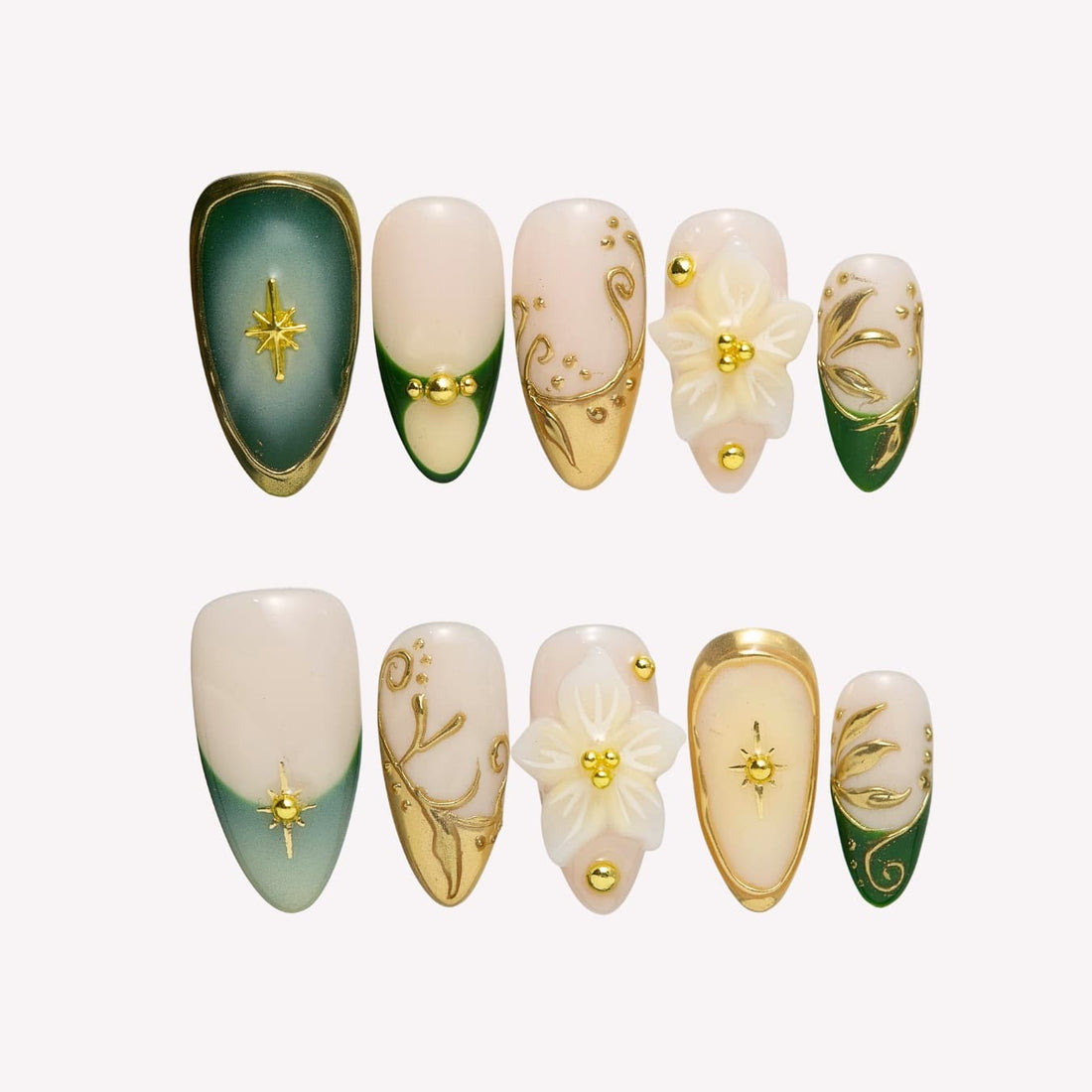 Emerald Memory Press-On Nails