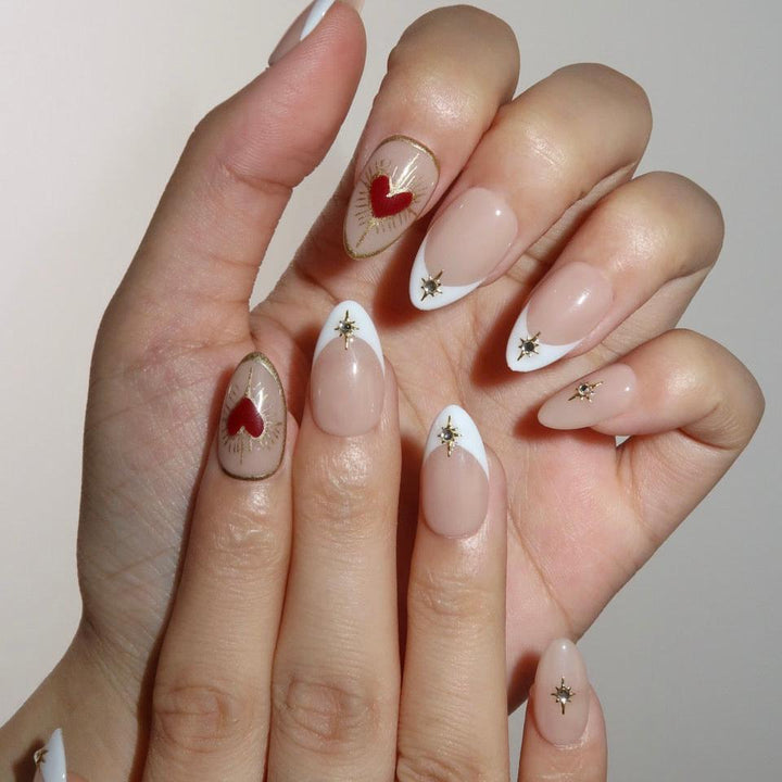 Flipped – Almond Press On Nails
