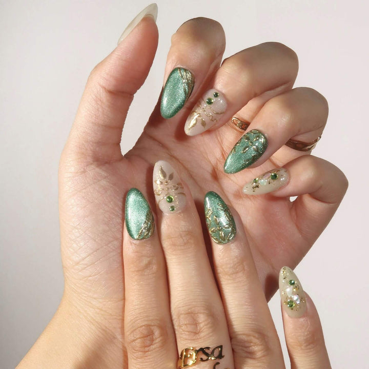 From the Garden – Almond Press On Nails