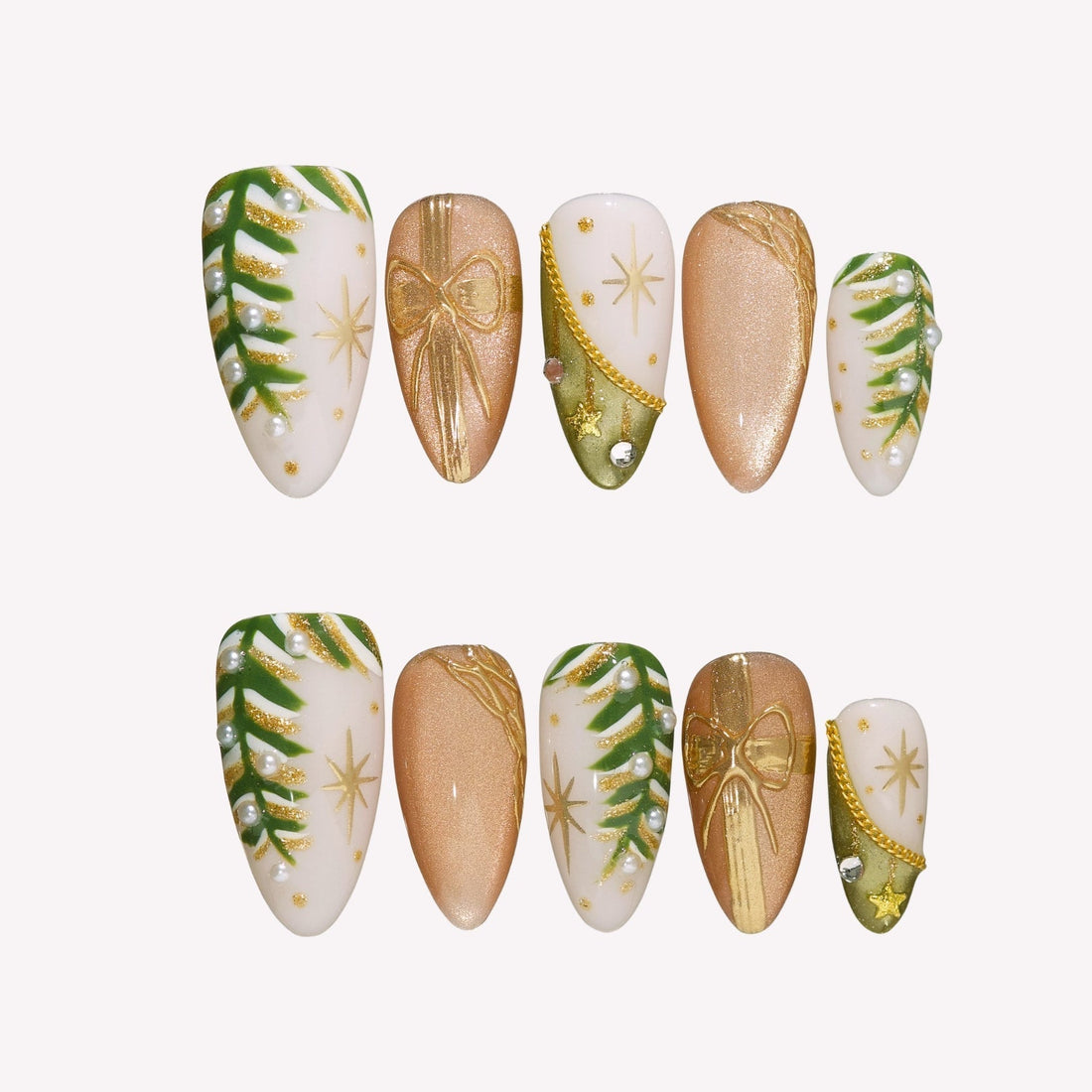 Golden Enchant Press-On Nails