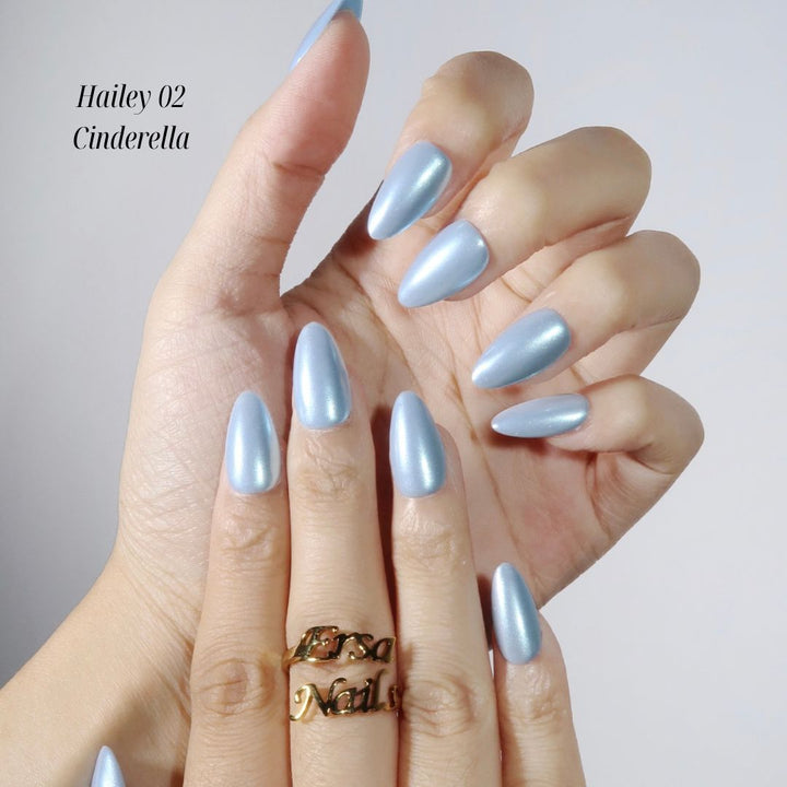 Hailey 02 - Cinderella – Almond Press On Nails