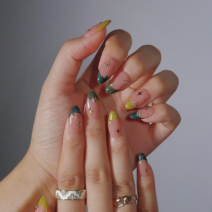 Stardust – Almond Press On Nails