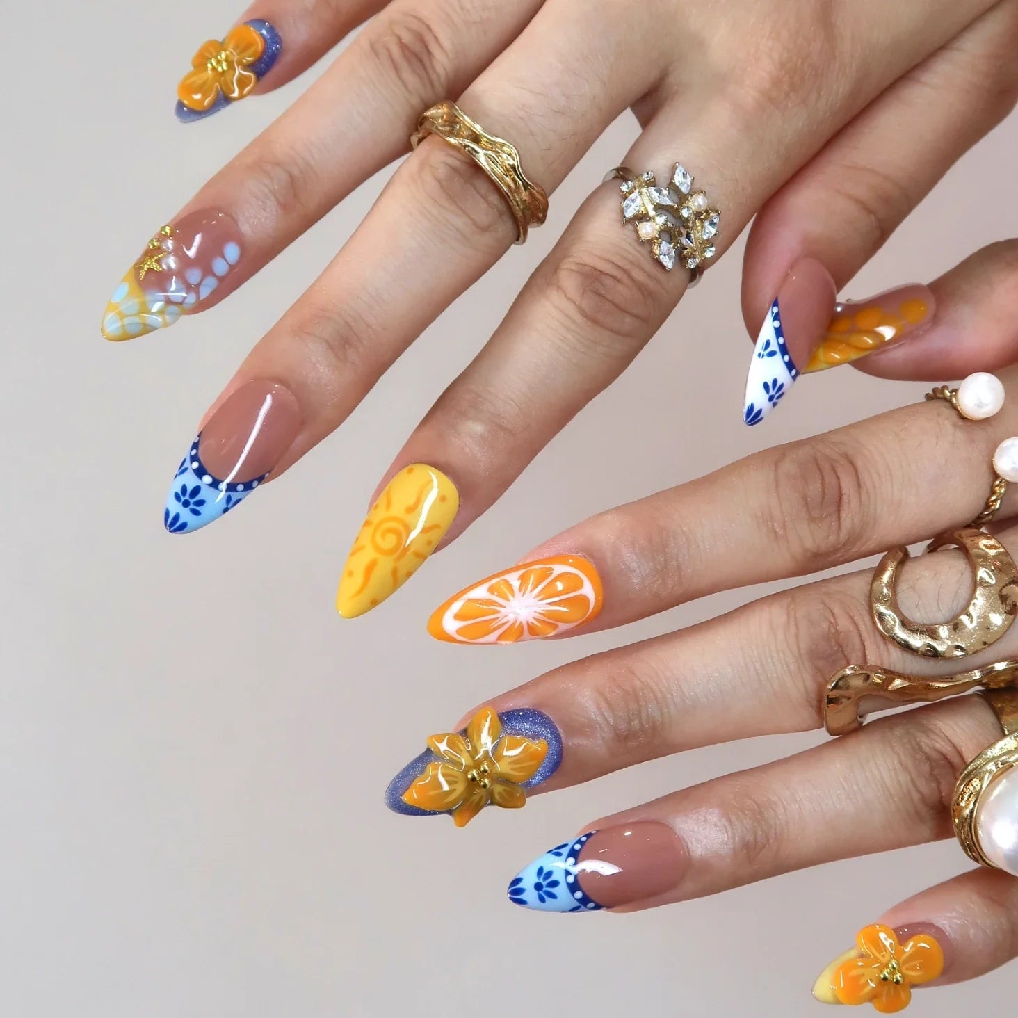 Juicie – Lemon & Orange Press On Nails