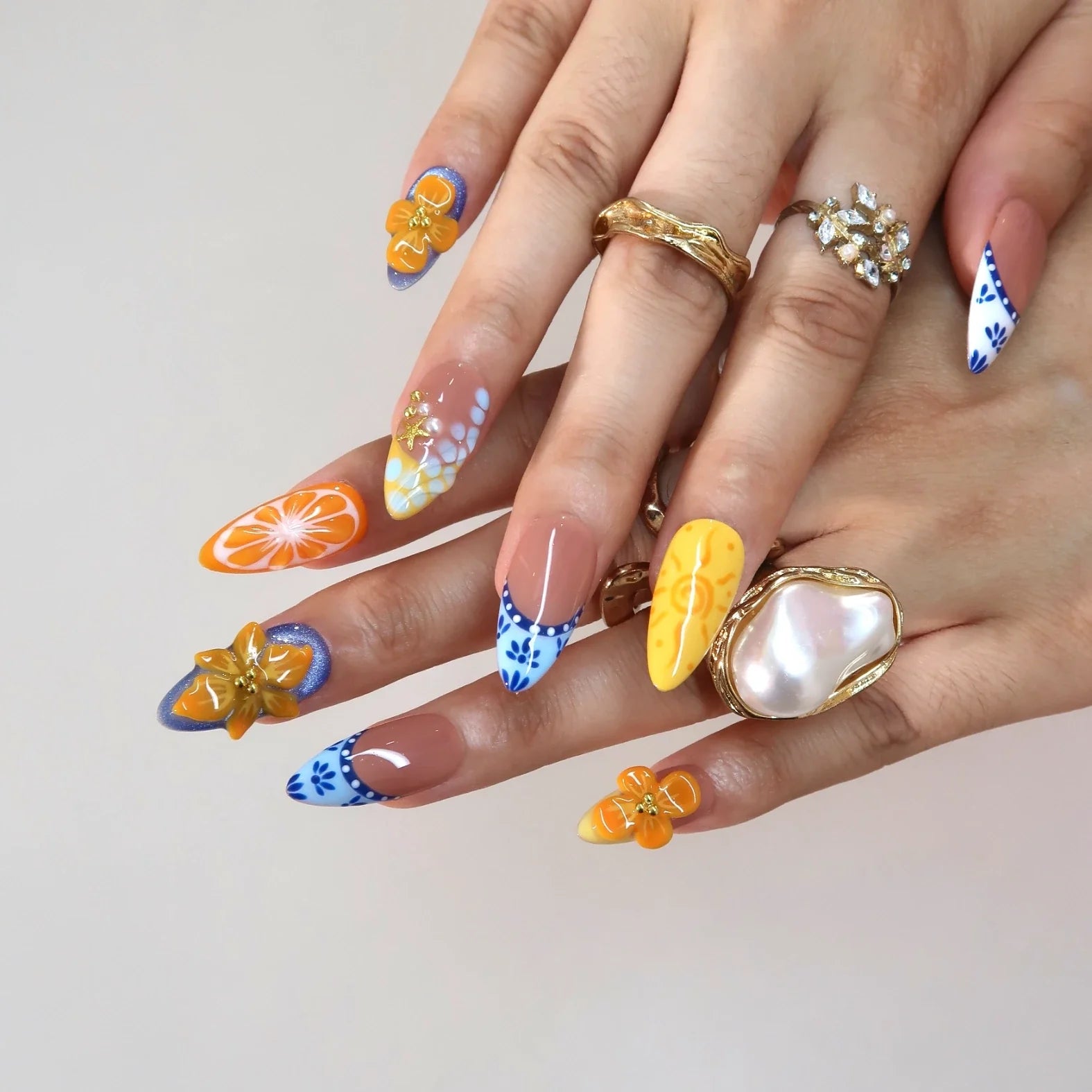Juicie – Lemon & Orange Press On Nails