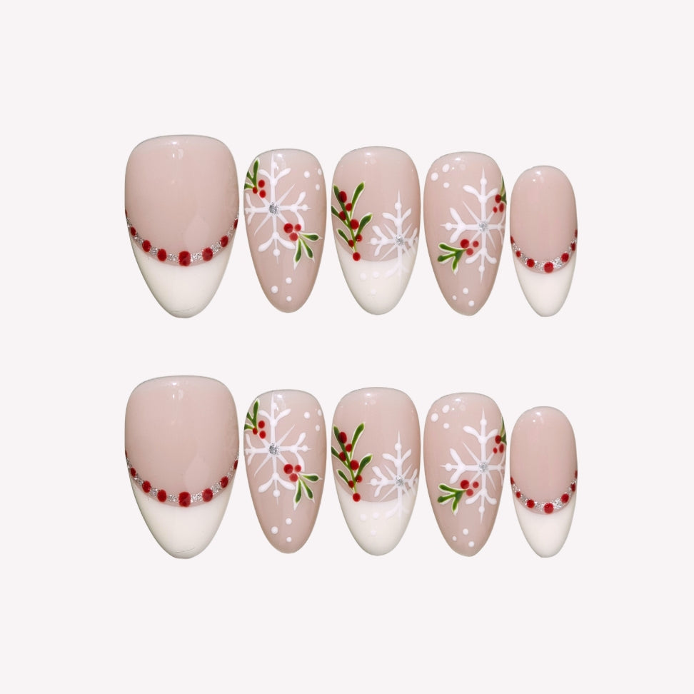 Mistletoe Glam Press-On Nails