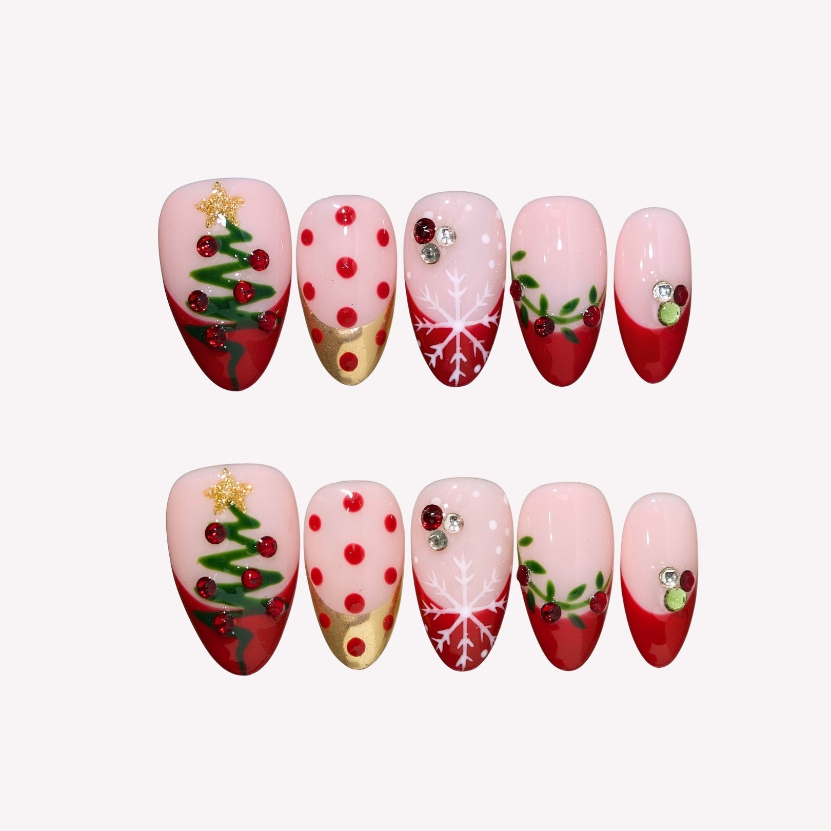 Mistletoe Kiss Press-On Nails