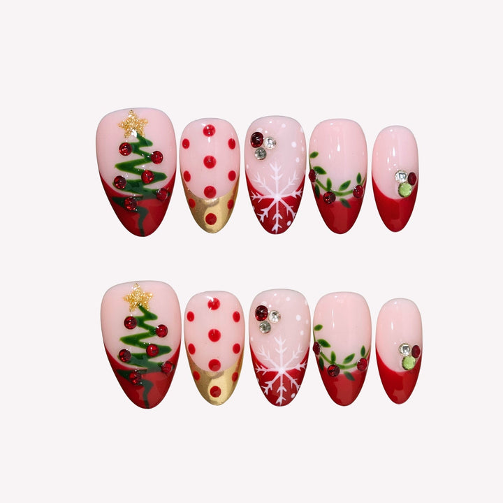 Mistletoe Kiss Press-On Nails