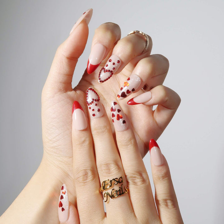 Much Love Almond Press On Nails – Reusable Salon Quality Nail Set