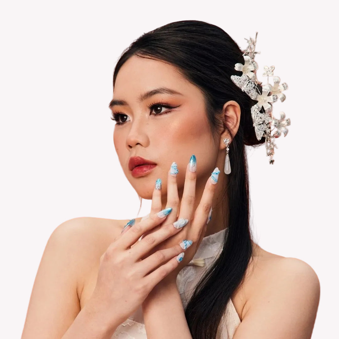 Mystic Siren – Almond Press On Nails