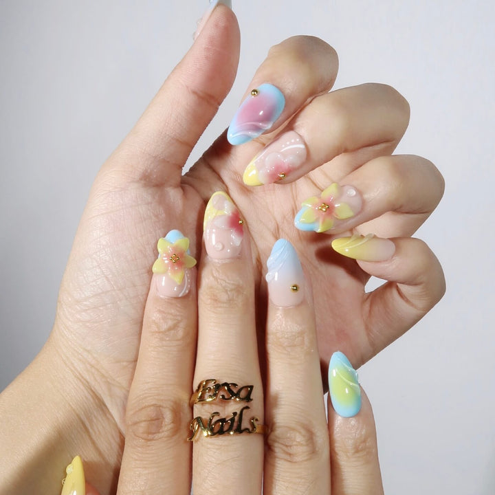 On My Way – Almond Press On Nails