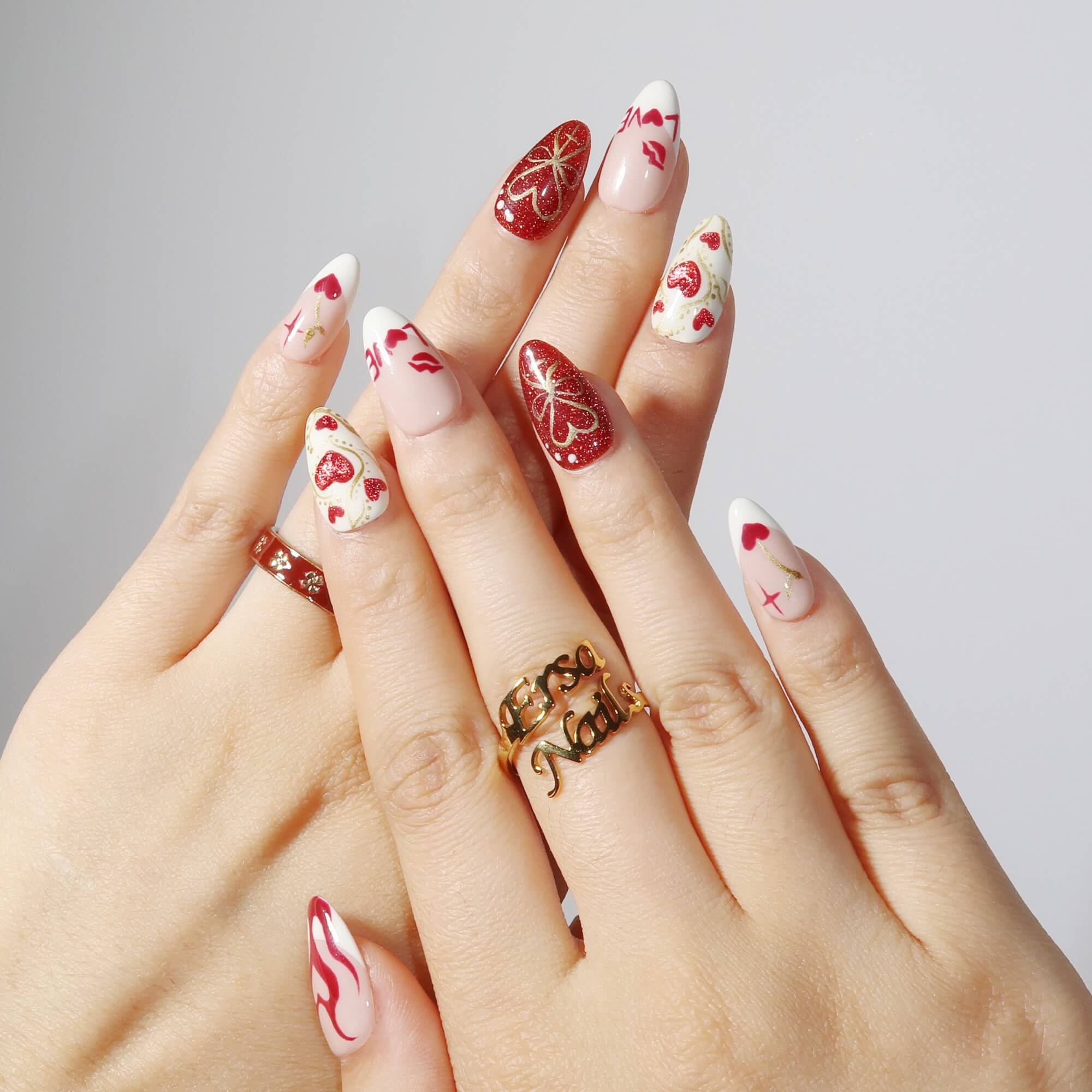 Passion Almond Press On Nails – Reusable Salon Quality Nail Set