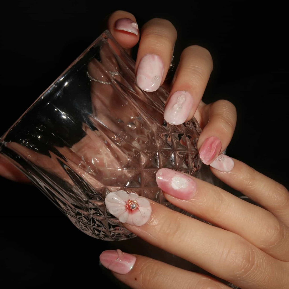 Pink Petal Pink – Almond Press On Nails
