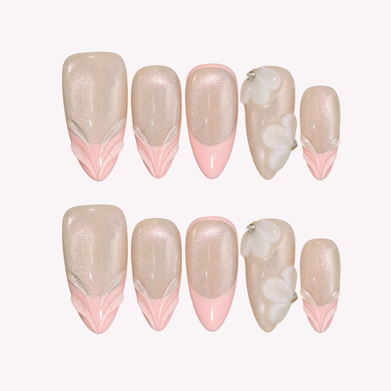 Pink Champagne Press-On Nails