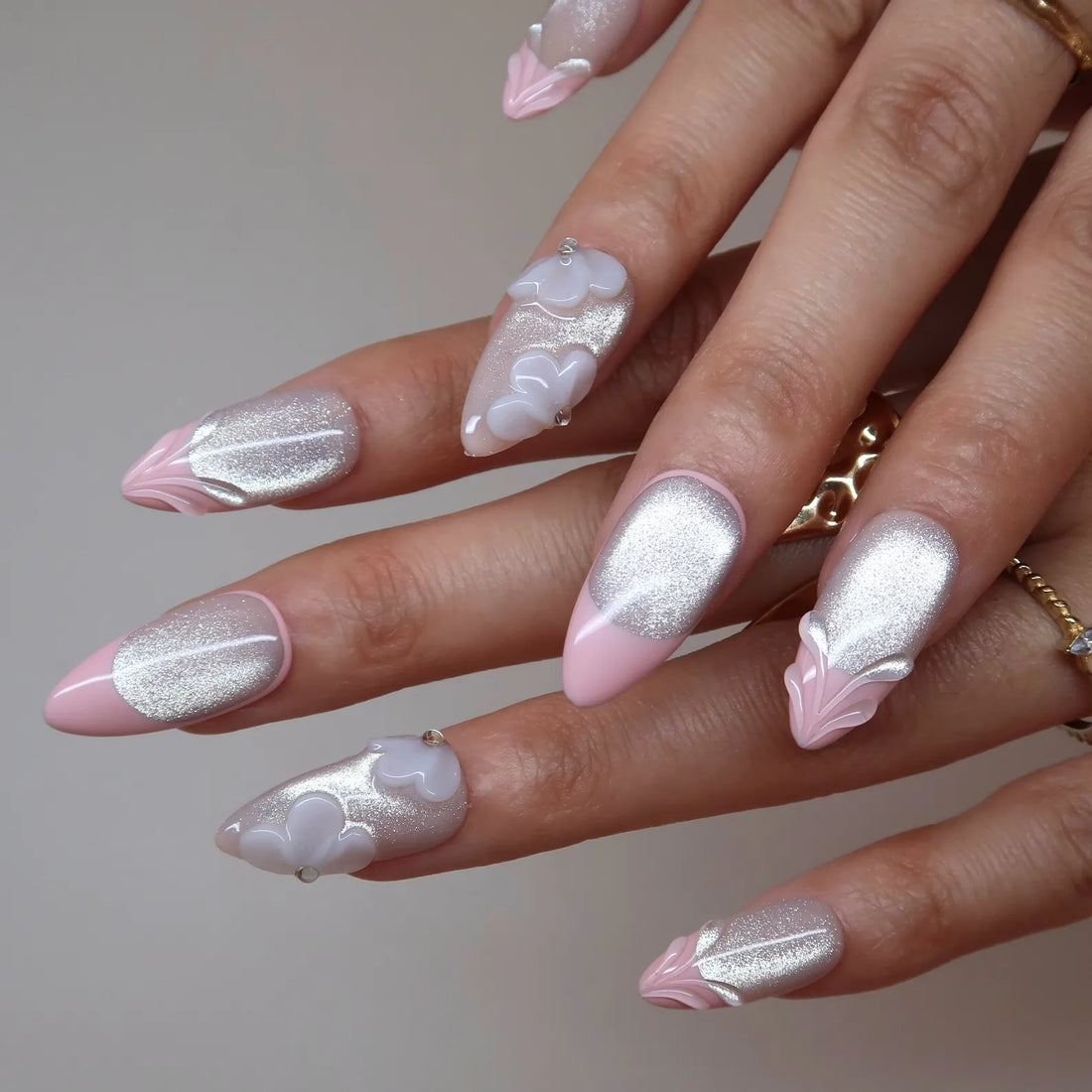 Pink Champagne Press-On Nails