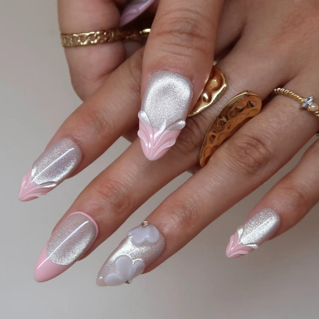 Pink Champagne Press-On Nails