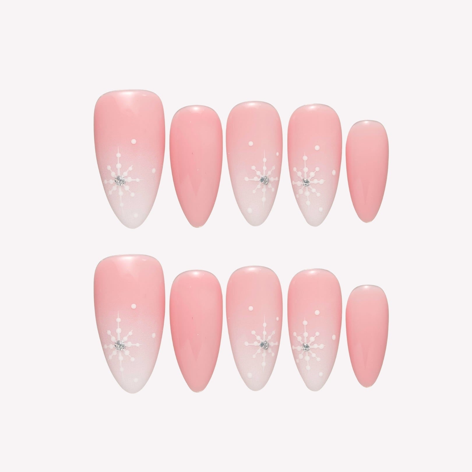 Pink Ice Press-On Nails