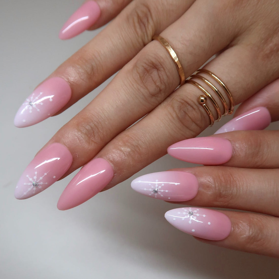 Pink Ice Press-On Nails