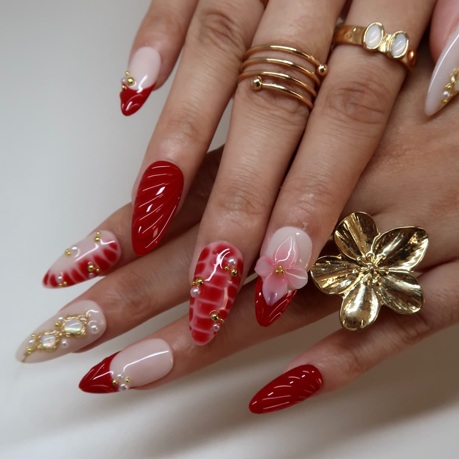 Red Martini Press-On Nails