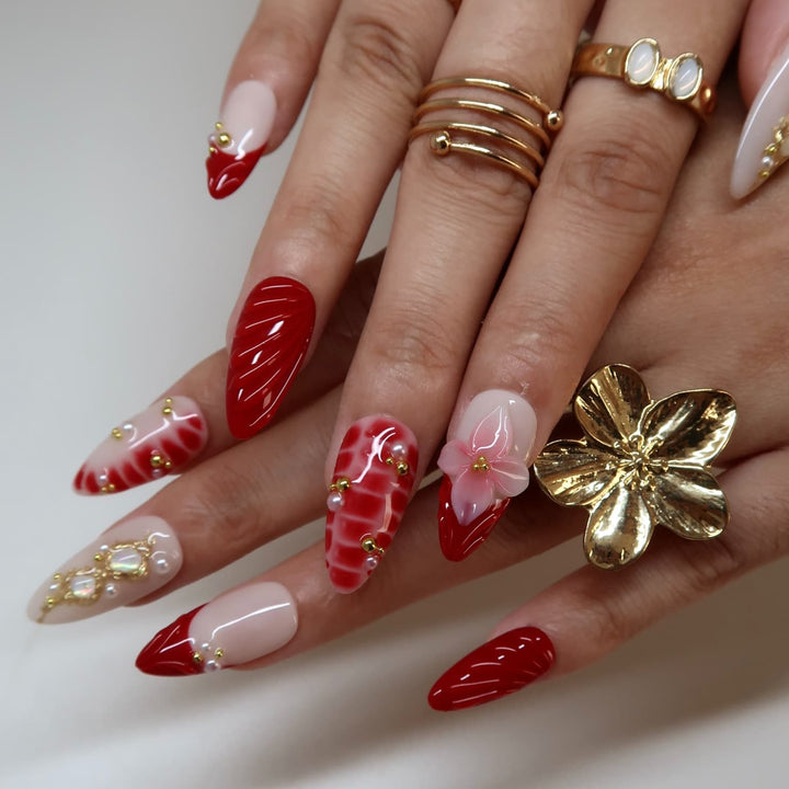 Red Martini Press-On Nails