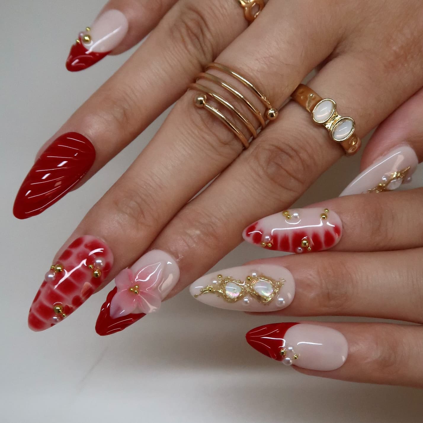 Red Martini Press-On Nails