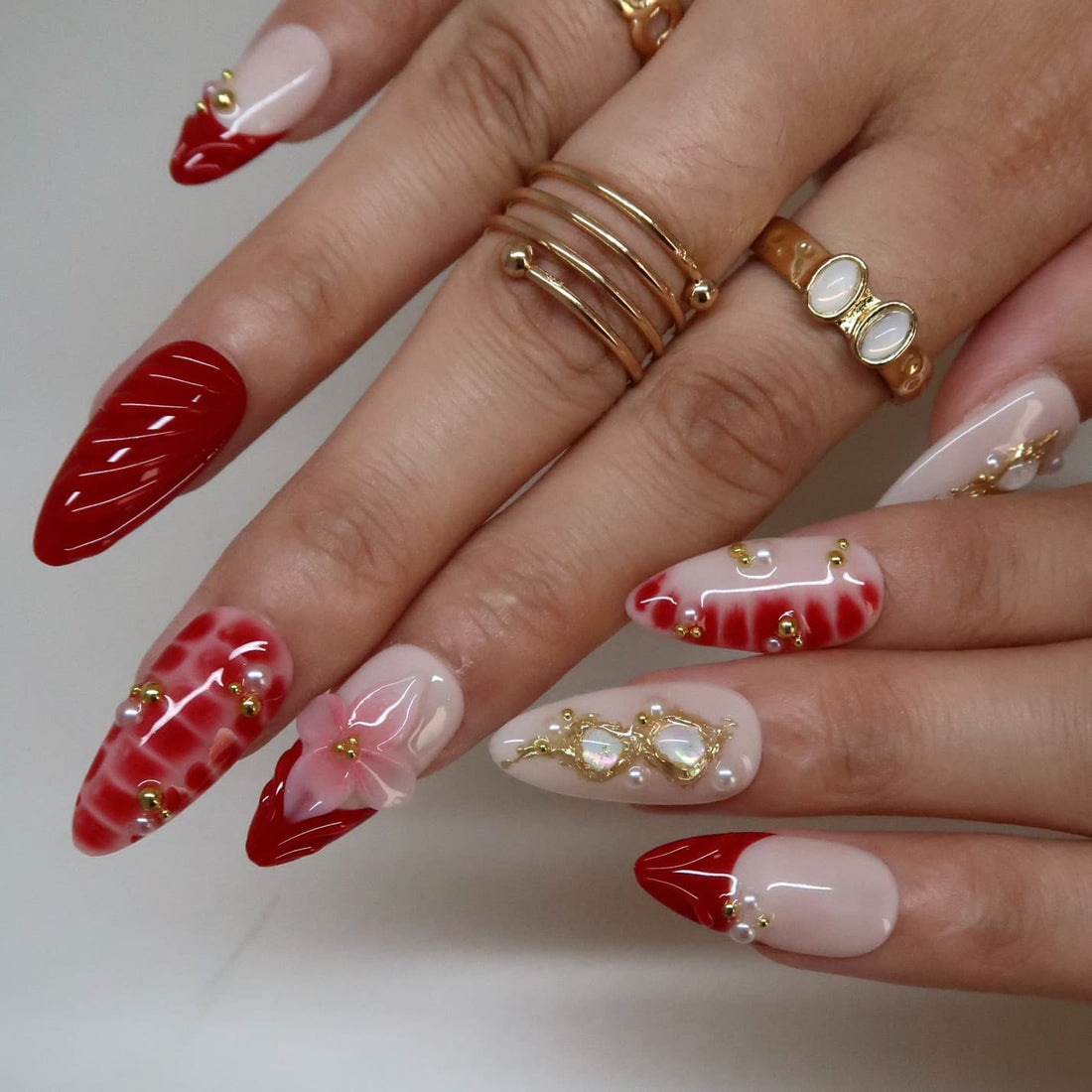 Red Martini Press-On Nails